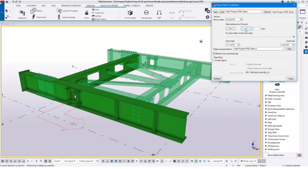 Steel fabrication software real-time production monitoring